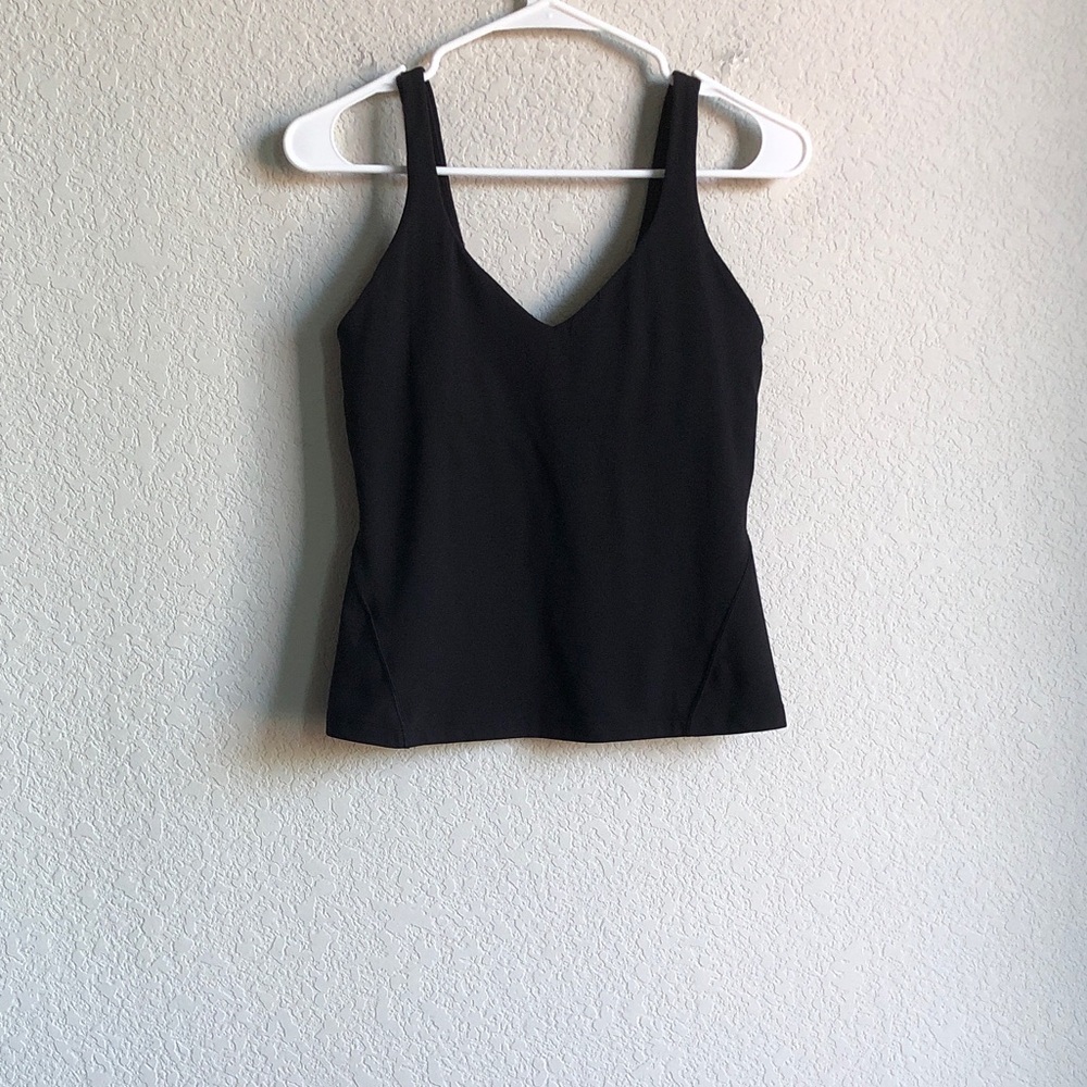 Lululemon Align Waist Length Tank Top Black Nulu 8